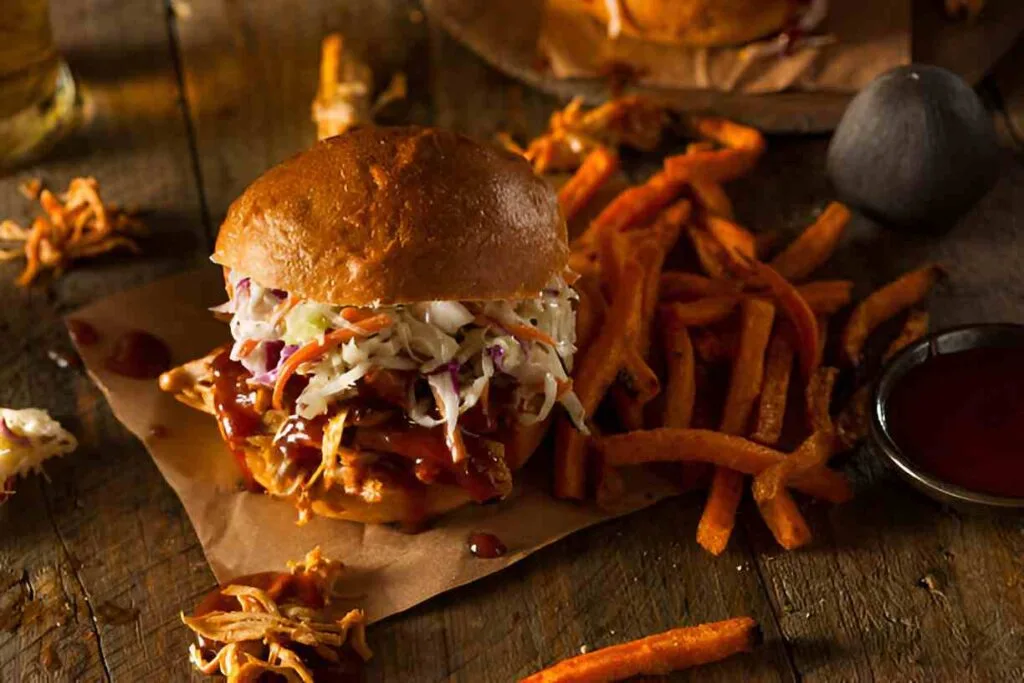 Slow Cooker Buffalo Chicken Sandwiches