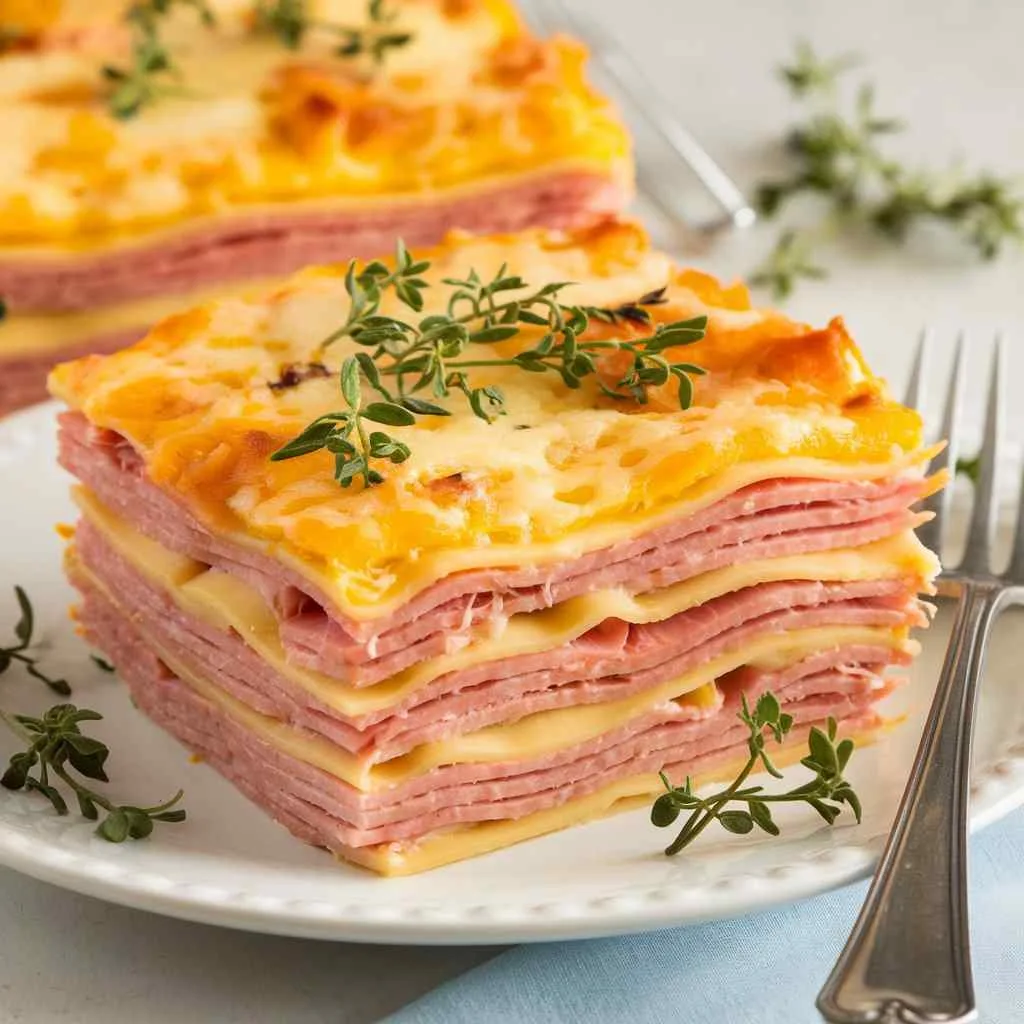 Ham And Cheese Breakfast Lasagna