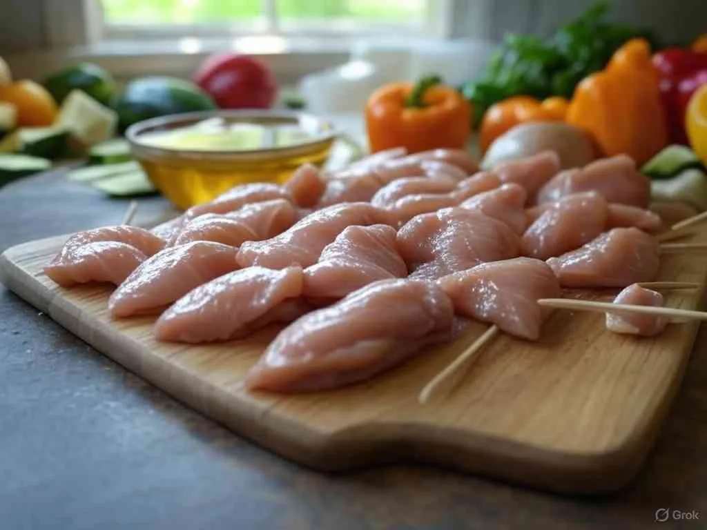 Air Fryer Chicken Skewers